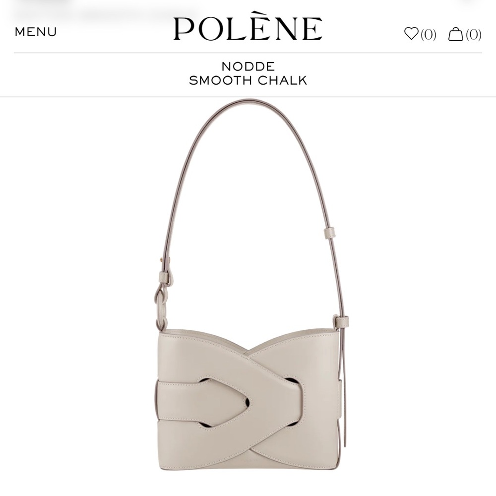 Polene Nodde Bag in Smooth Chalk (Like New)
